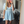 Load image into Gallery viewer, Blue Eyelet Mini Dress