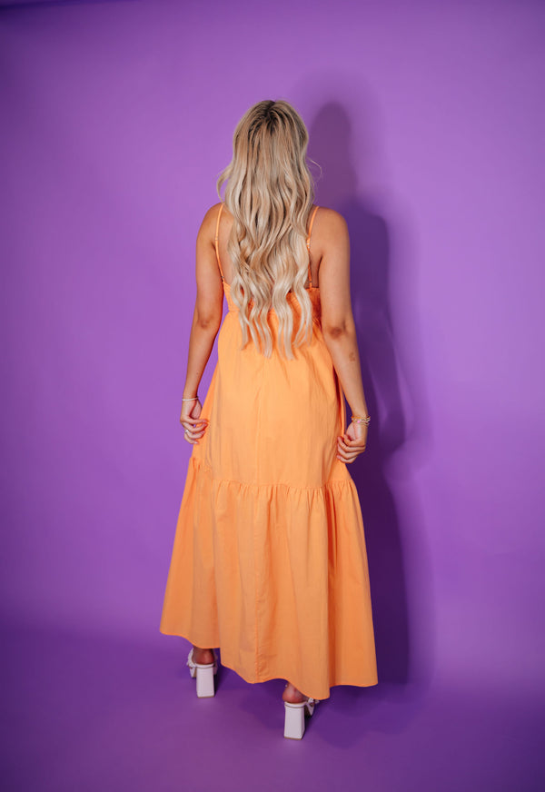 Orange Slice Maxi Dress