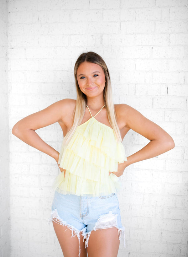 Spring Fling Tulle Top
