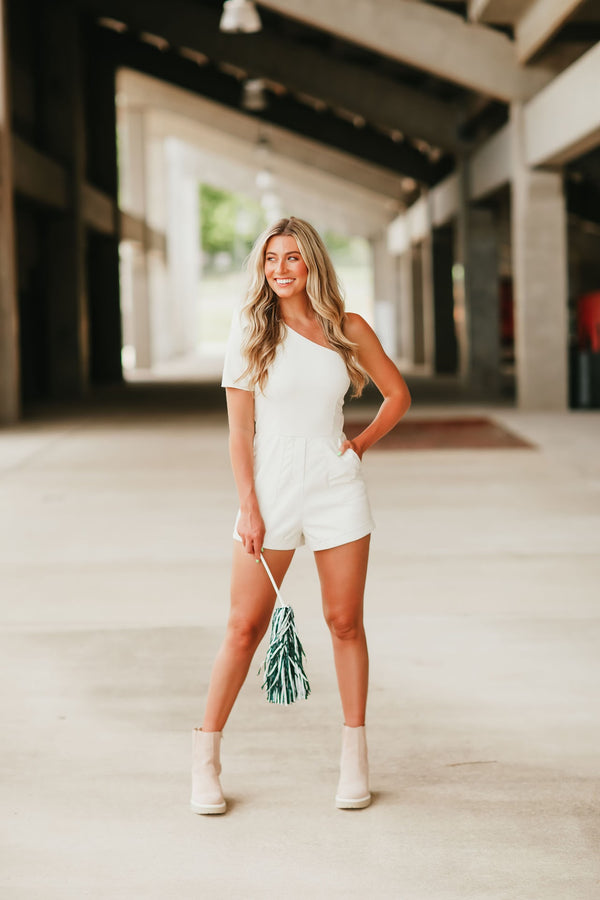 Interception Leather Romper
