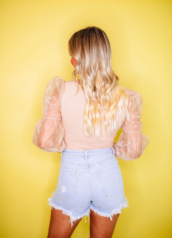 Leslie Puff Sleeve Bodysuit
