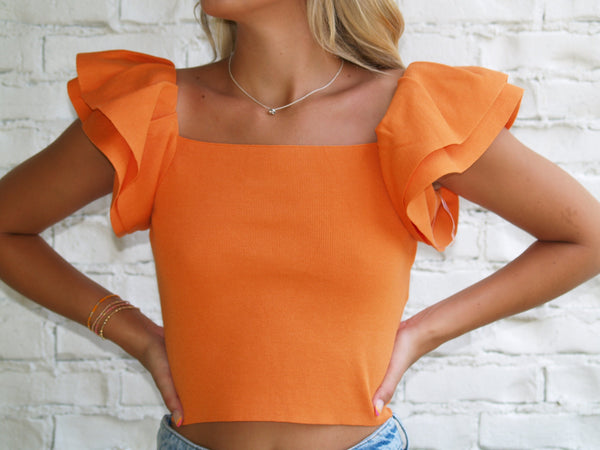 Selena Ruffle Top