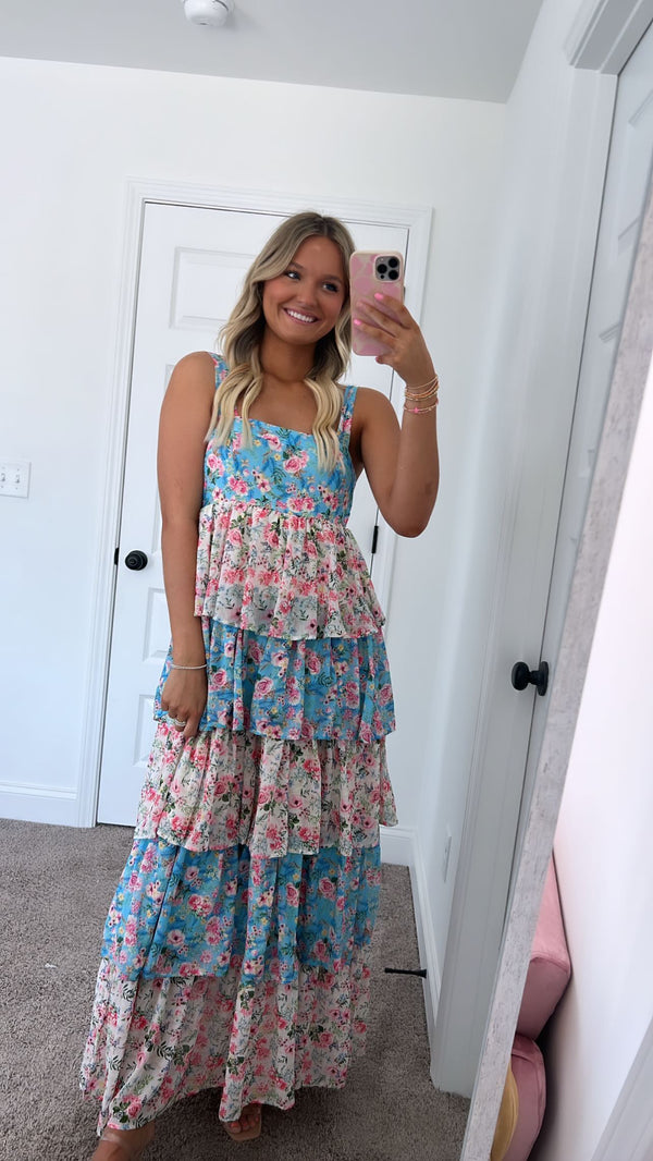 Floral Tiered Maxi Dress