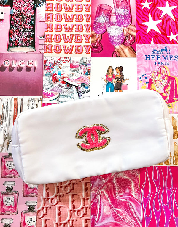 CC Letter Make Up Bag