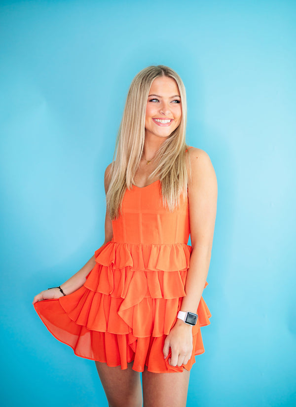Kirsten Ruffle Mini Dress