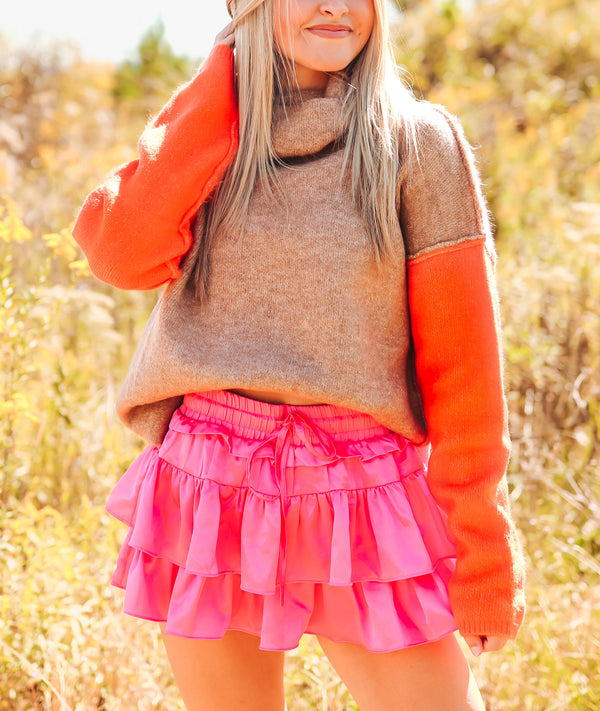 Color block sweater