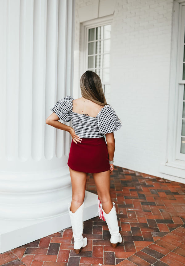 Pleated Mini Skort